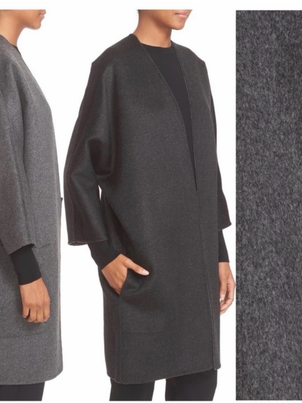 Vince reversible double face wool/cashmere cardigan